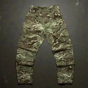 카모플라쥬 멀티캠 웜웨더 실물 영국군 MTP 밑단 드로 코드 카고 팬츠