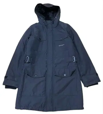 carhartt 원포인트 로고 보아 안감 모즈 코트 블랙