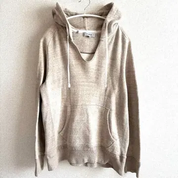 논네이티브 논네이티브 베이지 후드 부착 후드티