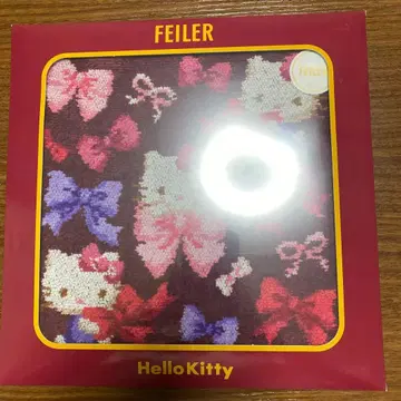 FEILER 산리오 콜라보 헬로키티 리본 손수건