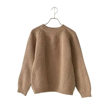 SLOBE IENA 로 게이지 래글런 니트 스웨터(F) 울 혼방