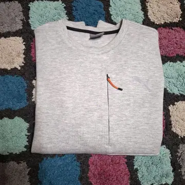 PUMA 그레이 트레이닝복 포켓 부착