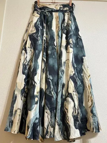 HARE 하레/올 패턴 맥시 스커트 UNITED TOKYO 롱 플레어