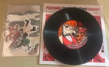 페르소나 5 빅뱅 콘서트 레코드풍 코스터 스티커 사쿠라 후타바
