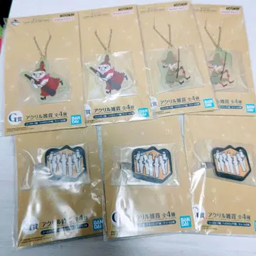 BANDAI 제일복권 무민 아크릴 잡화 7종 세트 스너프킨