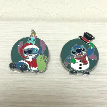 메리 스티치 마스 스티치 핀 배지 2개 세트 디즈니 스토어 핀