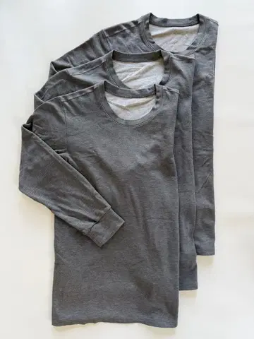 히트텍 울트라 웜 그레이 긴팔 M 3개 세트
