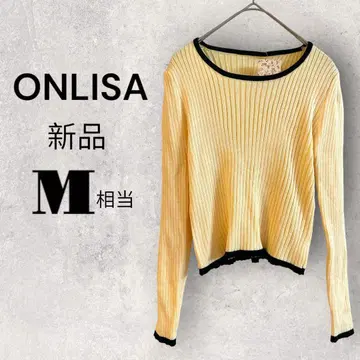 숏 기장 니트 긴팔 티셔츠 심플 M 스트레치 택 포함 y2k