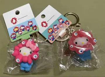 미야쿠미야쿠 산리오 키링 키티 파스텔 클리어 2개 세트