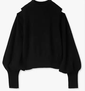 SNIDEL 블랙 니트 스웨터 SWNT234020