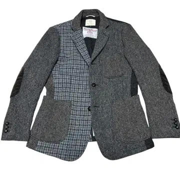 새상품급 BEAUTY&YOUTH 해리스 트위드 테일러드 자켓 싸개