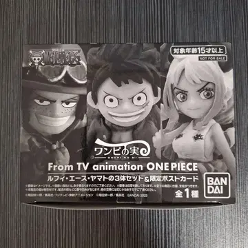 원피스 피규어 루피, 에이스, 야마토 3체 세트 & 한정판 엽서