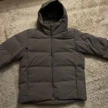 유니클로 심리스 다운 후드티 XL 2025 브라운