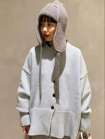 FUMIE TANAKA 후미에 타나카 니트 모자 캡 플라이트 캡