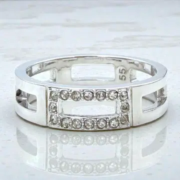 SWAROVSKI 반지 크리스탈 파베 실버 55 큐빅