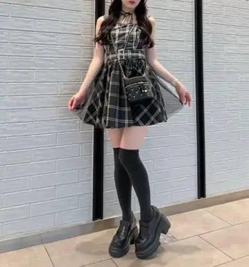 LIPSERVICE 튤 플레어 점프수트 원피스