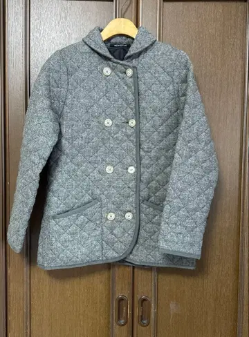 새상품급 트래디셔널 웨더웨어 퀼팅 울 자켓 코트