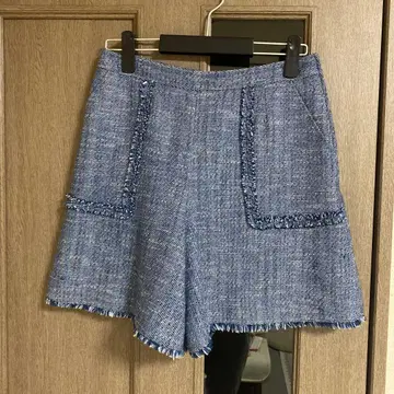 르네 트위드 파랑 숏팬츠