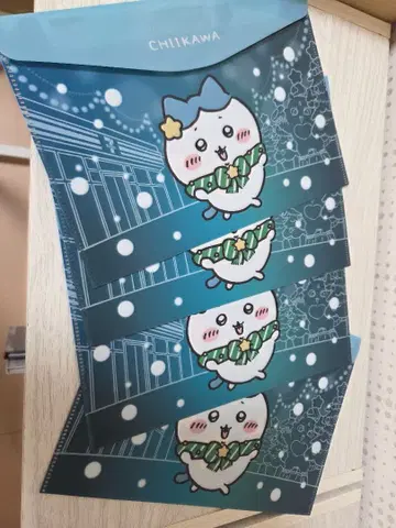 치이카와 플랫 케이스 하치와레 4개 세트 새상품 세븐일레븐