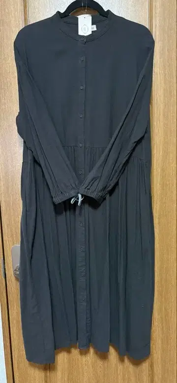 사만사 모스모스 개더 셔츠 원피스