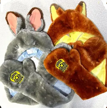 주토피아 귀 달린 머플러 닉 주디 디즈니 팬캡