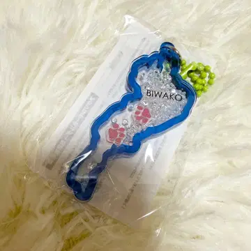 [ 즉시 발송 ] 대유행 비와코 아크릴 키링 졸졸 흐르는 마을 발바닥