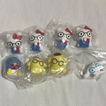 안경 소녀 피규어 묶음 판매 세트