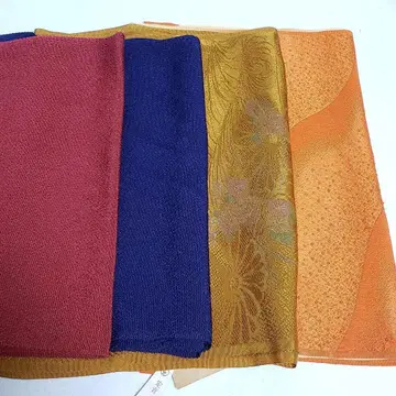 (0610) 오비 장식 천 4점 묶음 판매 기모노 일본 의류 잡화