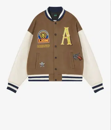 AFGK x 시게모리 사토미 브라운 바시티 자켓