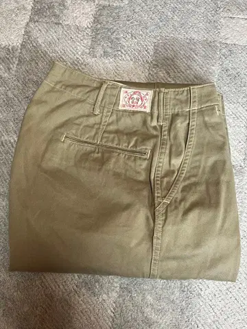 에비수 EVISU 치노 팬츠 W.29 버튼 플라이 가스 플랩