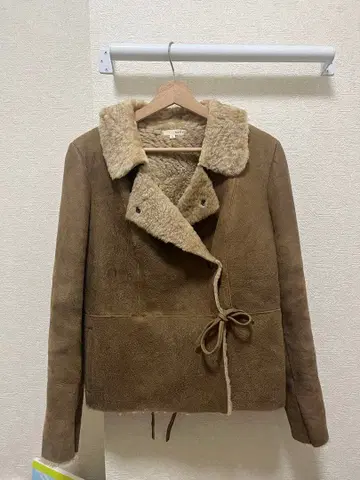 [ 프랑스제 ] 보아 가죽 자켓 램 가죽