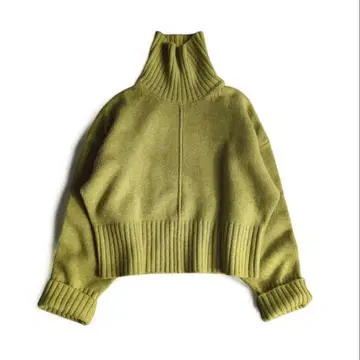 투데이풀 헤비 터틀 니트 스웨터 램스울 하이넥