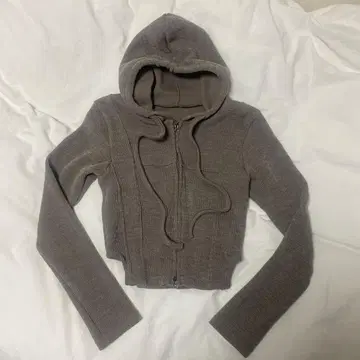 blackup 타스트 2WAY 리브 후드티 집업