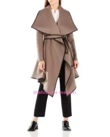 미국 가운 코트 선물 정가 6만 카페색 바이컬러