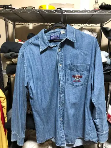 하드 록 카페 데님 셔츠