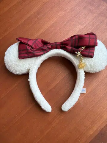 릴린린 머리띠 2025 빨간색 체크 리본