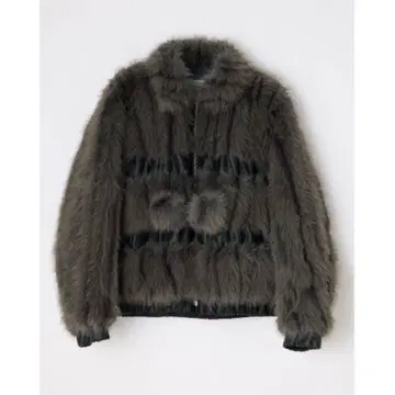 LAGUA GEM 퍼 아우터 코트 POMPOM FAUX