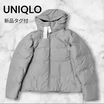 유니클로 심리스 다운 파카 3D 컷 블랙 XXL 사이즈