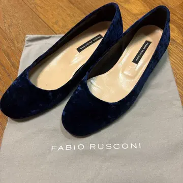 FABIO RUSCONI 네이비 플랫슈즈 34 파비오 루스코니
