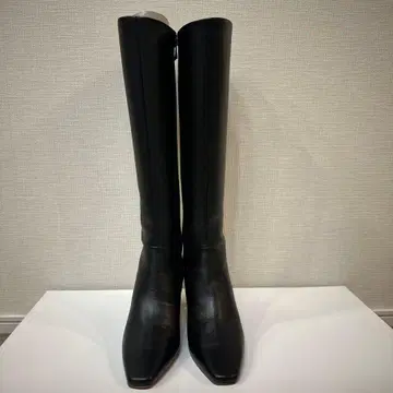 블랙 롱 부츠 하이힐