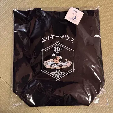 에도 온천 한정판 디즈니 토트백 블랙