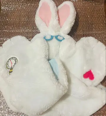 디즈니 앨리스 화이트 토끼 머플러 캡