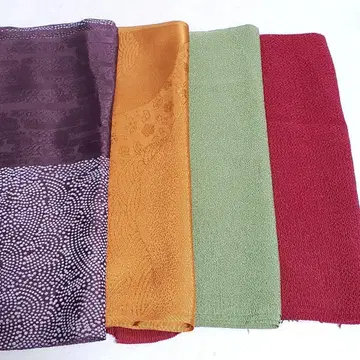 (0617) 오비 장식 천 4점 묶음 판매 기모노 일본 의류 잡화