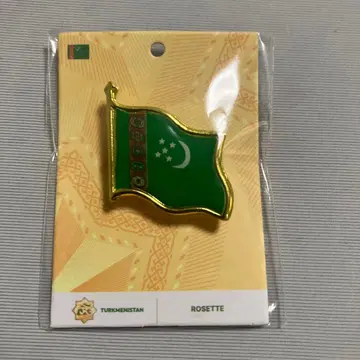 오사카 간사이 박람회 투르크메니스탄관 핀 배지