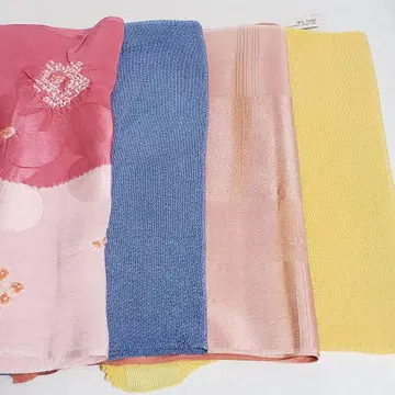 (0618) 오비 장식 천 4점 묶음 판매 기모노 일본 의류 잡화