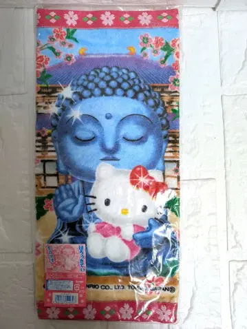 헬로키티 나라 한정판 핸드 타월 대불 지역 특산품