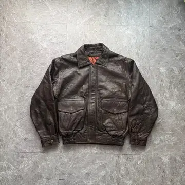 vintage A2 type real leather jacket