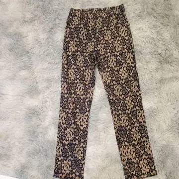 아즈노우아즈 스키니 팬츠 F 올 패턴 꽃무늬 허리밴딩 하의 슬림 화려함