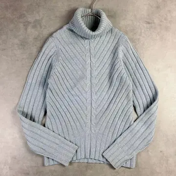 미쉘클랑 울 리브 터틀 니트 스웨터 M 출퇴근 통학