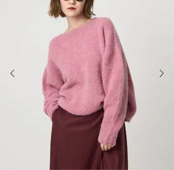 완판템 conte 샤기 크루넥 니트